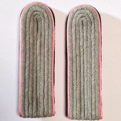 German Army Waffen SS Leutnant Shoulder Boards Panzer